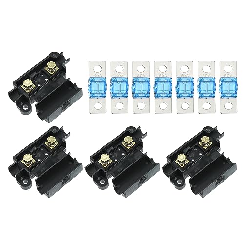 Amazon | uxcell 60A ヒューズキット 4ホルダー 7ヒューズ 車用